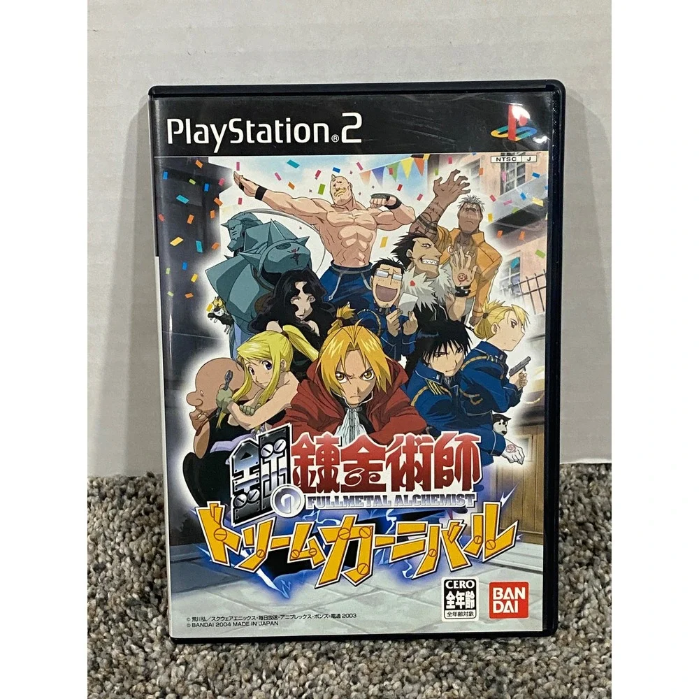Video Game Fullmetal Alchemist Dream Carnival PS2 Bandai NTSC-J Excellent